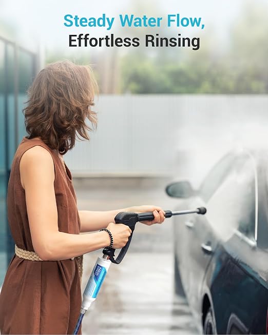 Inline Water Filter, Dedicated for Car Washing, Window & Yard Cleaning, Effectively Reduce Hard Water Spots, Soften Water, Upgraded Formula, Pack of 2