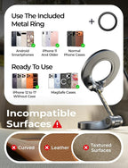 for MagSafe Car Mount for iPhone 17 Pro Max [24 Strong Magnets] Magnetic Phone Holder for Car Dashboard Magnet Phone Mount Car Cell Phone Holder for iPhone 17 Pro Max 16 15 14 13, Carbon Fiber