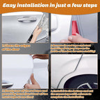 RAINFLOW Car Door Edge Guards - 16.4Ft(5M) Car Door Protector,Rubber Seal Protector U Shape Edge Trim Fits Most Vehicles, Trucks SUVs Sedans,Self-Adhesive,Easy to Cut,DIY Installation Clear
