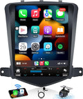 4 + 64GB ROM Android 15 Upgrade Car Radio for Chevrolet Chevy Cruze 2009-2015: 10.4 Inch 1024 * 768 HD IPS Tesla Style Touchscreen Stereo Wireless Carplay Andriod Auto Backup Camera GPS 5G WiFi FM