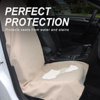 Car Seat Cover Protector Front Seats,for Gym Workout,Running,Swimming,Beach and Hiking,Waterproof Sweat Towel Bucket Seat Covers for Cars SUV Trucks (Off-White, 2Pcs)