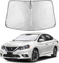 Windshield Sunshade Compatible for Nissan Sentra 2013-2017 2018 2019, Sun Visor for Front Windshield & Window Sun Shade Cover, UV Heat Blocker & Protector, Car Accessories