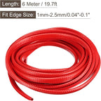 U Channel Edge Trim, 19.7ft Length Rubber Guard Seal Strip Edge Protector Fit for 1-2.5mm Edge, (15/64" W x 25/64" H) Red
