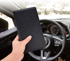 Car Registration and Insurance Holder with Magnetic Shut, Vehicle Glove Box Car Organizer, Men Women Interior Car Accessories for Cards, Essential Document, Driver License, Black