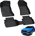 Floor Mats Fits for Subaru Crosstrek 2023-2018 & Impreza 2023-2017, All Weather TPE Custom Fit Easy Clean Durable Car Accessories for Crosstrek & Impreza Base/Limited/Premium/Sport Floor Liners