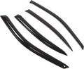 WD2-344 Dark Smoke 4 Pcs Set Window Visor (Outside Mount) Deflector Rain Guard Compatible with 2000-2003 Nissan Maxima