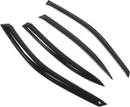 WD2-344 Dark Smoke 4 Pcs Set Window Visor (Outside Mount) Deflector Rain Guard Compatible with 2000-2003 Nissan Maxima