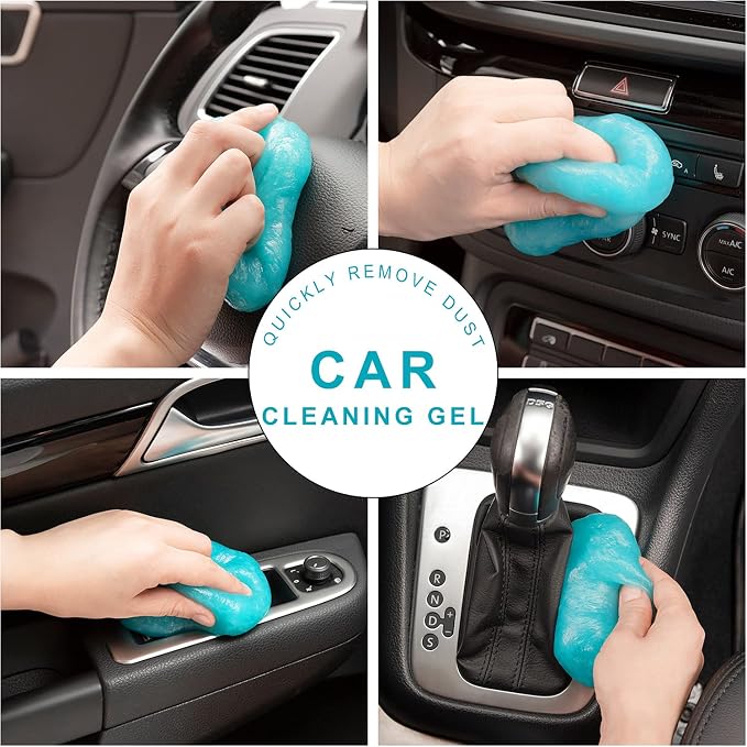3 Pack Cleaning Gel for Car Detailing Putty Car Vent Cleaner Goo Cleaning Putty Gel Auto Detailing Tools Car Interior Cleaner Dust Cleaning Mud for Cars Dust Cleaner Slime Keyboard Cleaner