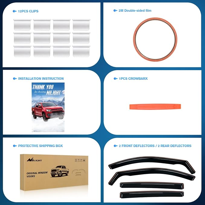 in Channel Rain Guards for Toyota RAV4 2013 2014 2015 2016 2017 2018 Original Window Deflectors, Vent Window Visors-4PCS