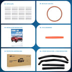 in Channel Rain Guards for Toyota RAV4 2013 2014 2015 2016 2017 2018 Original Window Deflectors, Vent Window Visors-4PCS