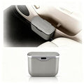 Car Trash Can with Lid - Leakproof Mini Garbage Bin for Door or Seatback,Premium ABS Auto Organizer,Space-Saving Car Garbage Can for Commuters,Families and Pet Owners,Fit for SUV,Sedan,Truck (Grey)