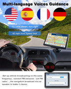 N800 GPS Navigator for Car with Bluetooth, 7” Truck GPS Commercial Drivers, 2026 Maps (Free Lifetime Updates), Semi Trucker GPS Navigation Systems, Custom Truck Routing