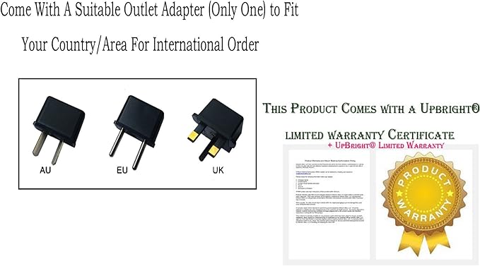12V AC/DC Adapter Compatible with Snailax SL-262P SL-262M Heat Massage Seat Cushion Memory Foam Support Pad Neck and Lumbar Vibration Massage Motors Back Massager 12VDC Power Supply Charger
