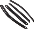 WD2-257 Dark Smoke 4 Pcs Set Window Visor (Outside Mount) Deflector Rain Guard Compatible with 2007-2012 Hyundai Santa Fe