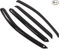 Outside Mount Window Vent Visors Rain Guards Compatible with Hyundai Santa Fe 2007-2012 | Side Window Wind Deflectors Rain Shields | Smoke Tinted, 4 Pcs Set, DGWV-257