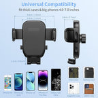 Cup Phone Holders for Your car, Universal Adjustable Base and Long Neck Car Phone Mount Cradle, Cell Phone Holder Car Accessories/Trucks/Golf Cart/Treadmill for iPhone Samsung Google All 4-7 inches