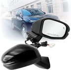 Passenger Side Mirror Compatible With 2023 2024 2025 2026 2027 Honda CRV With Power Glass Heated Turn Signal Light Blind Spot Light Manual Folding 8-Pins Black