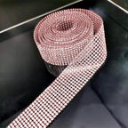 4PCS Bling Car Door Edge Guards Protector, Diamond Auto Side Door Anti-Collision Crash Strip Sticker, Crystals Vehicle Anti-Scratch Bumper Tape, Universal for SUV Truck Pickup (Pink)