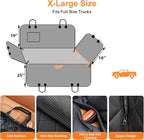 Dog Car Seat Cover for Pets 100% Waterproof Seat Cover Hammock 600D Heavy Duty Scratch Proof Nonslip Durable Soft Back Seat Covers for Full Size Trucks
