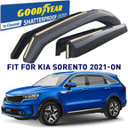 Goodyear Shatterproof in-Channel Window Deflectors for Kia Sorento 2021-2026, Rain Guards, Window Visors for Cars, Vent Deflector, Car Accessories, 4 pcs. - GY008439