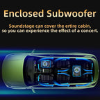 Upgraded 1600W Car Subwoofer, 10" Ultra-Thin Under-Seat Sub with Built-in Amplifier, (LPF/Gain/Bass Boost) LED Ambient Lights, Independent Bass Knob, Distortion-Free Deep Bass（Green）