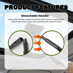 Car Windshield Cleaner Tool Kit,2026 New Inside Windshield Cleaning Tool with Detachable Handle & 180° Swivel Head,Universal Car Glass Cleaner Tools for Fog & Dust Cleaning