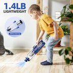 Car Vacuum Cleaner High Power, 18000Pa 2 in 1 Vacuum Cleaner&Air Duster, 130W Brushless Motor Handheld Vacuum Cordless with 7800mAh Battery, LED Light, Multi-Nozzles for Car, Home, Office, Pet