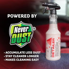 Interior Car Cleaner Detailer Spray, NeverDust® Technology, 4 x 20 oz | Repels Dust, Wipes Oil, Residue with Matte Finish for Leather, Dash, Trim & Screens, Safe on All Surfaces