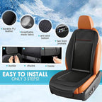 3 in 1 Massage Cushion with Winter, Cooling Seat Covers, Chair Massager for Full Body 12V Car Seat Covers (Summer&Winter -2)