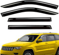 Extra Durable Window Deflectors Tape-On Window Visors Rain Guards Fit for Jeep Grand Cherokee 2011-2021, Sun Visors, Wind Vent for Shades, Exterior Car Accessories - 4pcs. AG0081