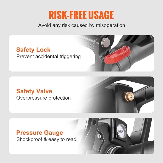 Tire Seater, 2.4 Gal/9 L Air Tire Blaster, 150 PSI Handheld Portable Tire Inflator Tool, 87-116 PSI Operating Pressure for Tractor Truck ATV Car and Automobile Repair