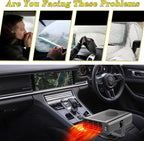 Car Heater, Car Heater That Plugs into Cigarette Lighter, 200W Portable Car Heaters and Car Defroster Windshield Defogger, 12V Heater for Car with 360 Degree Rotary Base