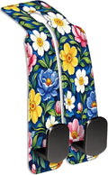 Car Seat Back Storage Hook, Funny Car Purse Hook, Cute Vehicle Storage Organizer for Purses Handbags Bright Floral Pattern