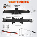 Scissor Jack Kit for Car 1.5 Ton(3307 lbs), Heavy Duty Portable Steel Scissor Lift Jack Car Tire Changing Kit with Ratchet & Lug Wrench for Sedan SUV MPV, 3.9''-13.6'' Lifting Range, Black