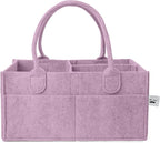 Mr. Pen- Baby Diaper Caddy Organizer, Orchid Mist | Nursery Storage Bin and Car Organizer for Diapers and Baby Wipes