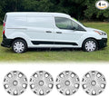 4Pcs 16 2014-2023 Wheel Hubcaps Rim Cover Fits for Ford Transit Connect | Steel ABS+PC Material Snap-On Installation inch Car ReplacementChrome