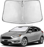 Windshield Sunshade Compatible for Ford Focus 2012-2016 2017 2018, Sun Visor for Front Windshield & Window Sun Shade Cover, UV Heat Blocker & Protector, Car Accessories