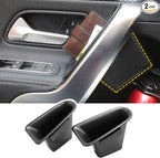 Door Handle Storage Box for Mercedes A-Class CLA A180L A200L | Pocket Organizer for A180L A200L 2019-2026 and CLA 2021-2025 Front/Rear Doors; ABS plastic, anti-slip pad, 2pcs set