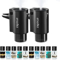 Smart Car Air Freshener, Car Air Freshener Diffuser with 3 Spray Modes, Rechargeable Aromatizante para Carro with 10pcs Essential Oil, 5 Scents, Long-Lasting, 2Pack
