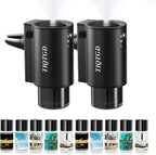 Smart Car Air Freshener, Car Air Freshener Diffuser with 3 Spray Modes, Rechargeable Aromatizante para Carro with 10pcs Essential Oil, 5 Scents, Long-Lasting, 2Pack