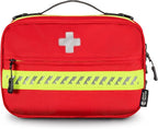 Premium First Aid Kit, 219 Pcs Fully Stocked, Organized Emergency Medical Kit with Zip Stitch Wound Closure, Ideal for Car, Travel, Hiking, Home, Businesses, HSA/FSA Approved (Large)