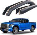 Goodyear Shatterproof in-Channel Window Deflectors for Toyota Tundra 2022-2026 CrewMax, Rain Guards, Window Visors for Cars, Vent Deflector, Car Accessories, 4 pcs - GY008143
