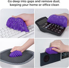 Cleaning Gel for Car Universal Gel Cleaner Auto Detailing Car Vent Keyboard Cleaning Putty Car Interior Cleaner Dashboard Dust Remover Putty Auto Duster Cleaning Kit 160G - Purple