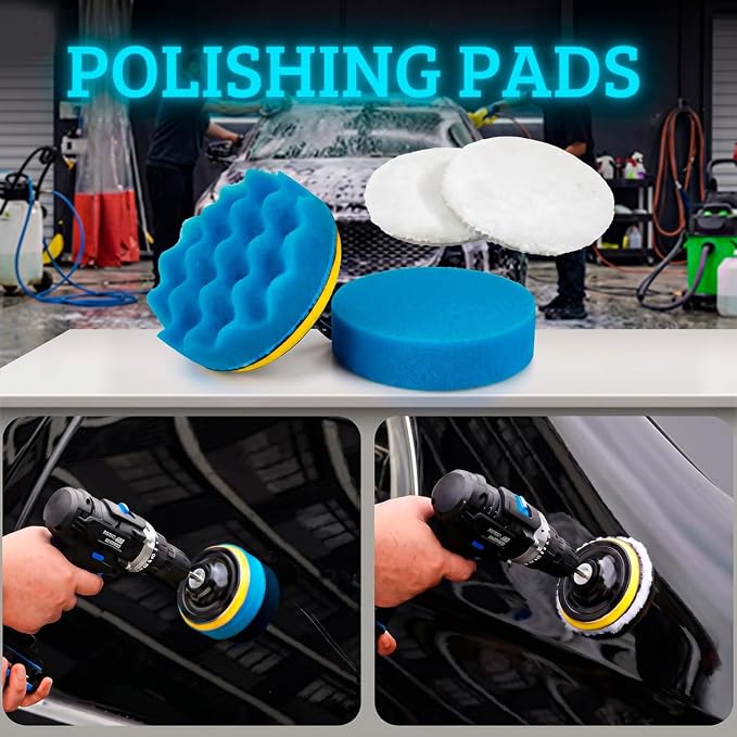 27Pcs Car Detailing Kit, Car Detailing Brush Set, Car Wash Cleaning Kit, Car Detailing Brushes, Professional Car Care Kit for Interior Exterior Wheels, Blue