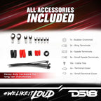 AMPKIT8 8 Gauge Amp Kit Amplifier Install Wiring 8 Ga Pro Installation Cables, 800 w (8 Gauge)
