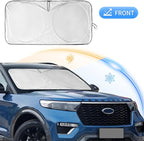 for Highlander Car Windshield Cover Windshield Sun Shade for Toyota Highlander 2020-2025 L LE XLE Limited Platinum Foldable Sunshade Front Window Custom Fit Vehicle Sun Protector