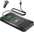 Wireless Car Charger,15W Fast Car Charging Pad, Non-Slip Charging pad Compatible with iPhone17/16/15/14/13/12, Samsung Galaxy S25-S9, Android Phones (20W Adapter)