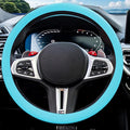 JDDRY Steering Wheel Cover - Silicone Protector - Universal Fit - Light Blue (1PC)