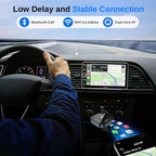 Wireless CarPlay Adapter for Apple iPhone-No Latency, Plug&Play, Stable Connection for Cars with Built-in Wired Apple CarPlay, Plug and Play CarPlay Wireless Adapter for iPhone 6~17, Fit for 800+ Cars