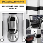 Garage Wall Protector, High Density EVA Foam Car Door Protector, Self-Adhesive Anti-Collision Wall Bumper Guard, Waterproof Scratch Resistant Parking Wall Edge Protector, Black